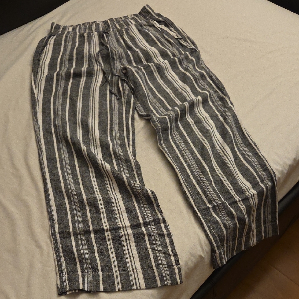 Striped Gray Women's Pants
